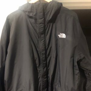 North Face hooded Rain Coat